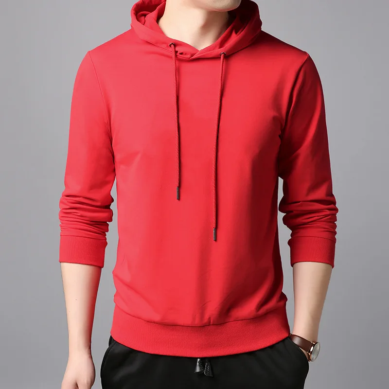 

MRMT 2021 Brand Autumn New Men's Hoodies Sweatshirts Thin Cap Solid Color Cotton Pullover for Male Leisure Hoodie Sweatshirt