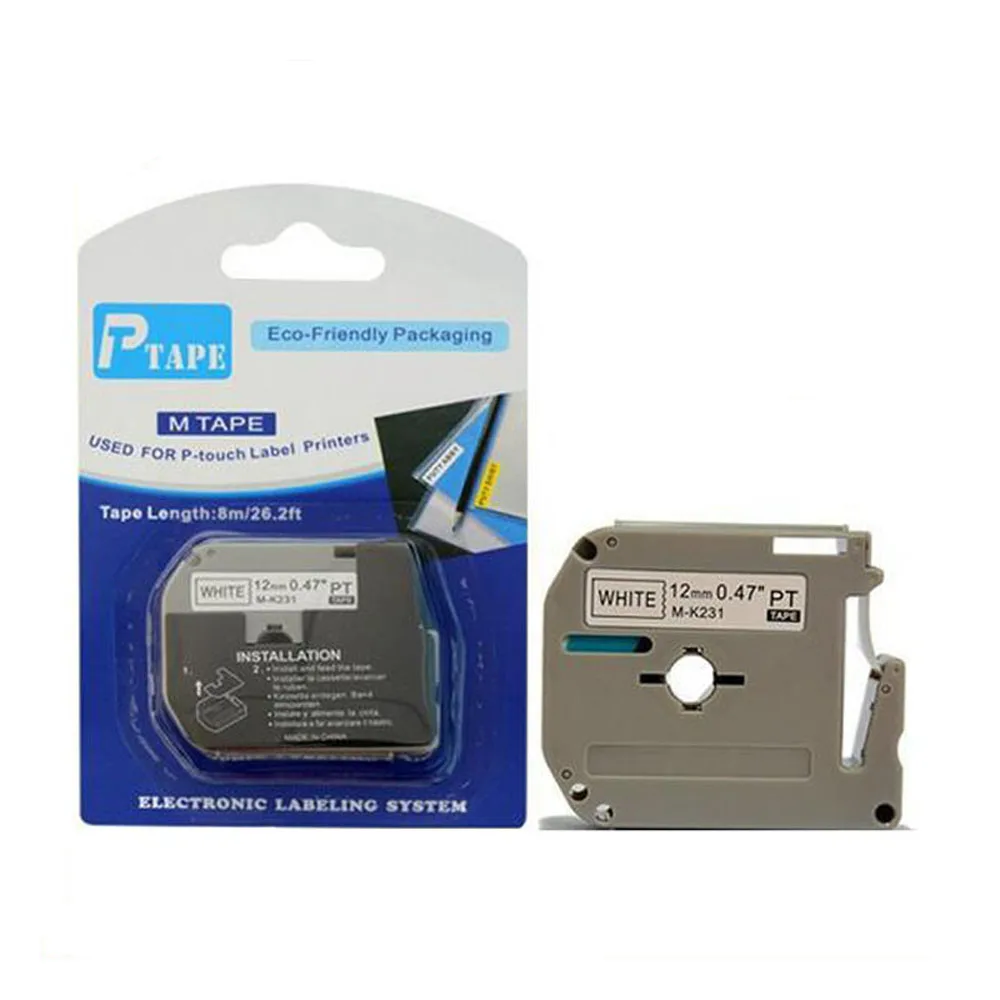 10pcs Compatible Brother M label tapes cartridge M-K231 MK231 Mk 231 K231 for p touch printer pt-65 pt-70 etc | Компьютеры и офис
