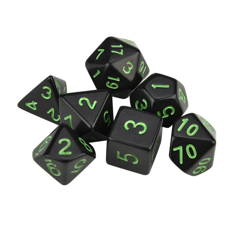 Оптовая продажа 7 шт./компл. новые игральные кости игровые кубики драконы