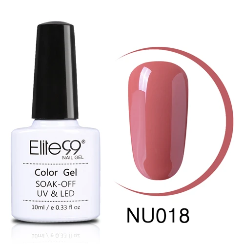 NU018 Elite99 Гель-лак УФ светодиодный телесный цвет серия УФ гель основа верхнее покрытие УФ лампа дизайн ногтей Горячая лак для ногтей - Цвет: NU018