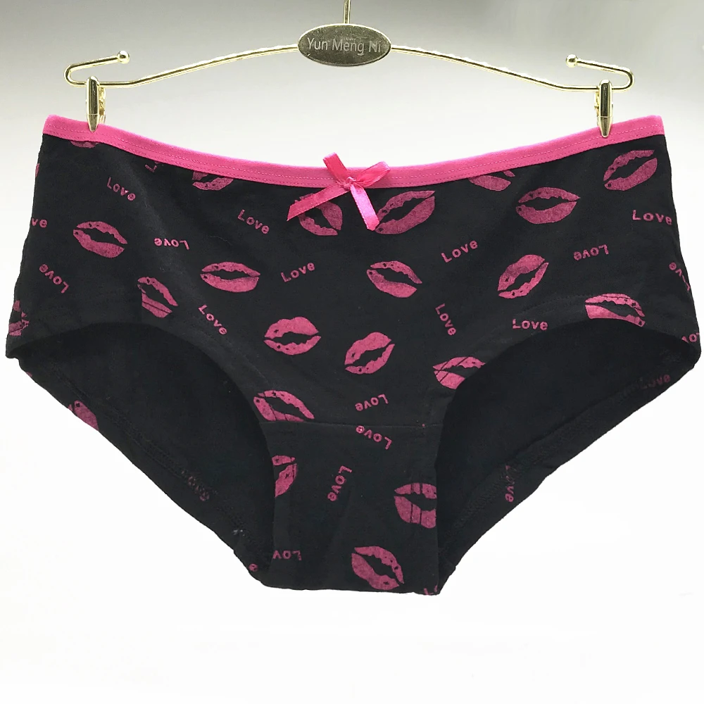 Комплект хлопковых дамских трусов с 60 губами женское нижнее белье для мальчиков
