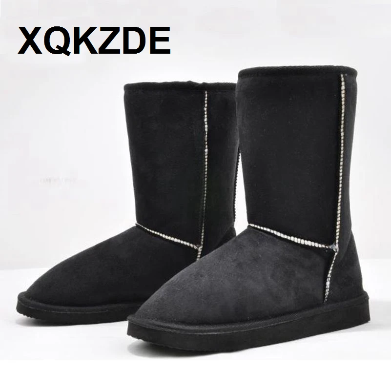 XQKZDE Новинка 2018! 14 цветов Модные женские зимние ботинки высота 25 см Бесплатная