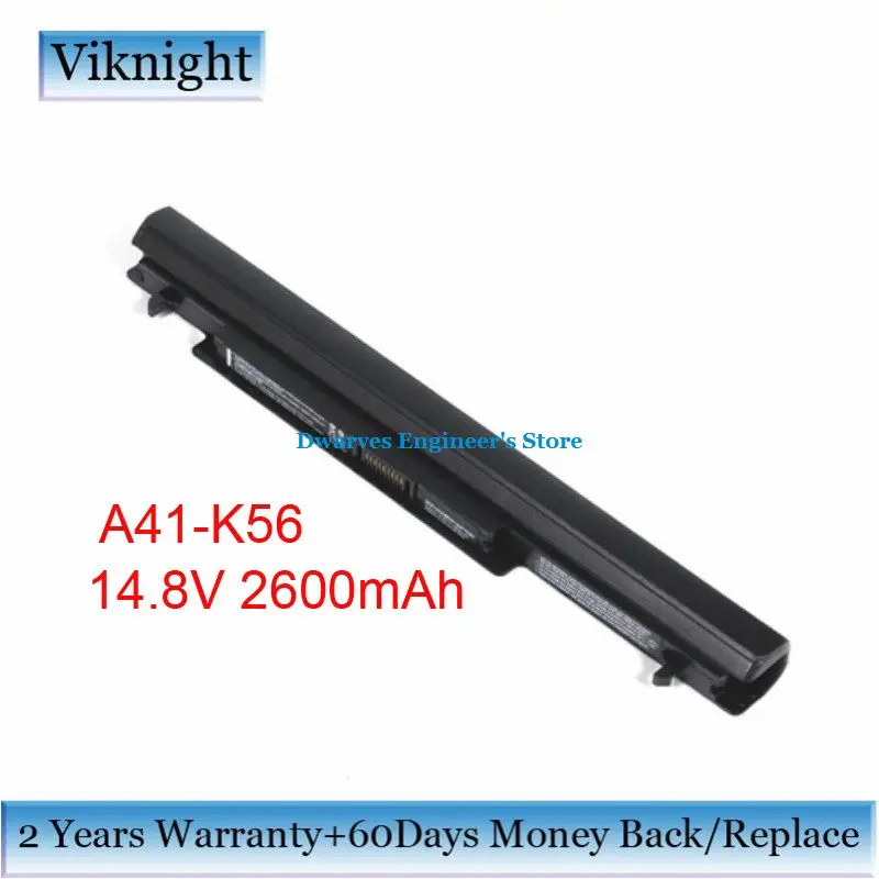 Сменный аккумулятор для ноутбука Asus A46 A56 K46 K56 R405 S40 S405 S46 S505 U48 U58 A41 14 8 в 56вт/ч|laptop