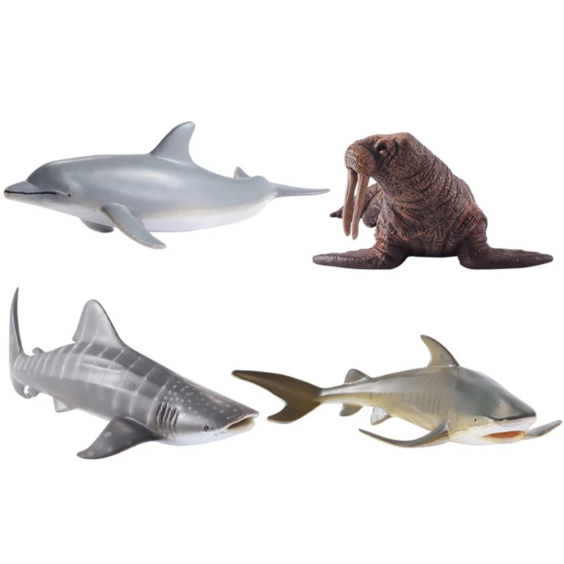 Выборочная модель животного твердая эмуляция Акула Кит экшн-фигурка дельфин