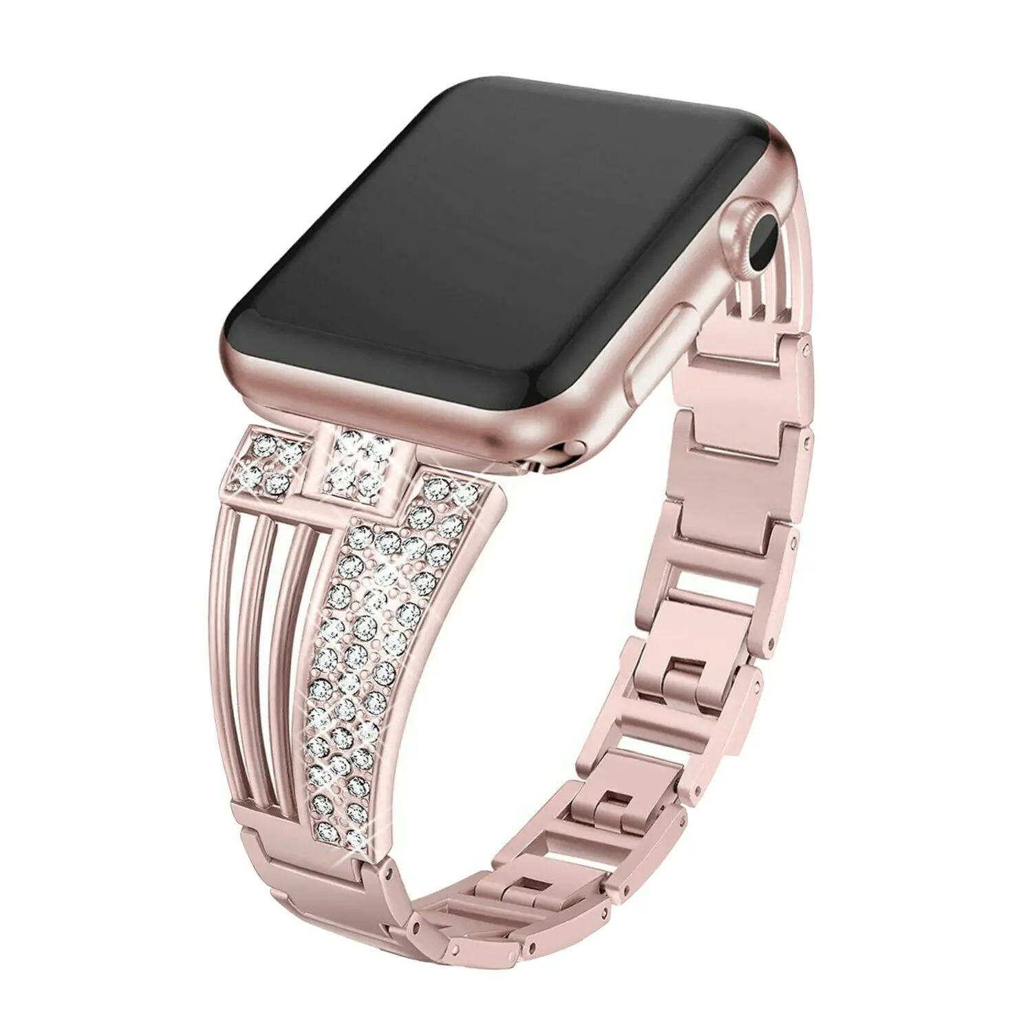 Женский браслет для часов Apple Watch Band Series 4 3 2 1 модный с металлическими звеньями