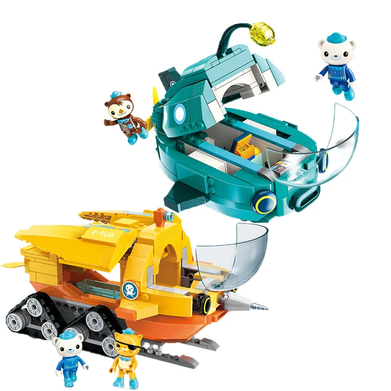 ENLIGHTEN Octonauts cartoon figure Barnacles Kwazii Shellington Dashi Tweak peso building blocks | Игрушки и хобби