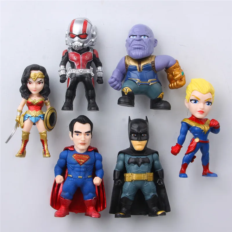6 шт./лот marvel legends Аниме Фигурка магниты на холодильник идеальное качество аниме