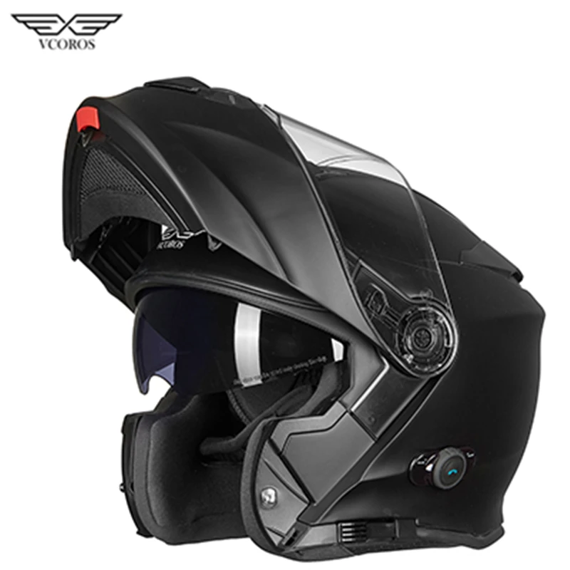 Vcoros модульный Водонепроницаемый BlueTooth для мужчин и женщин флип casco moto cycleHelmet capacete мотоциклетный шлем bluetooth