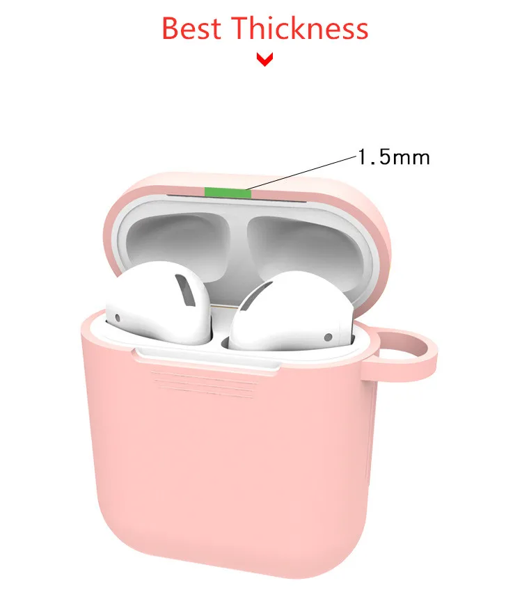Мягкий силиконовый чехол для Apple Airpods i9s ударопрочный гарнитура AirPods ультратонкий