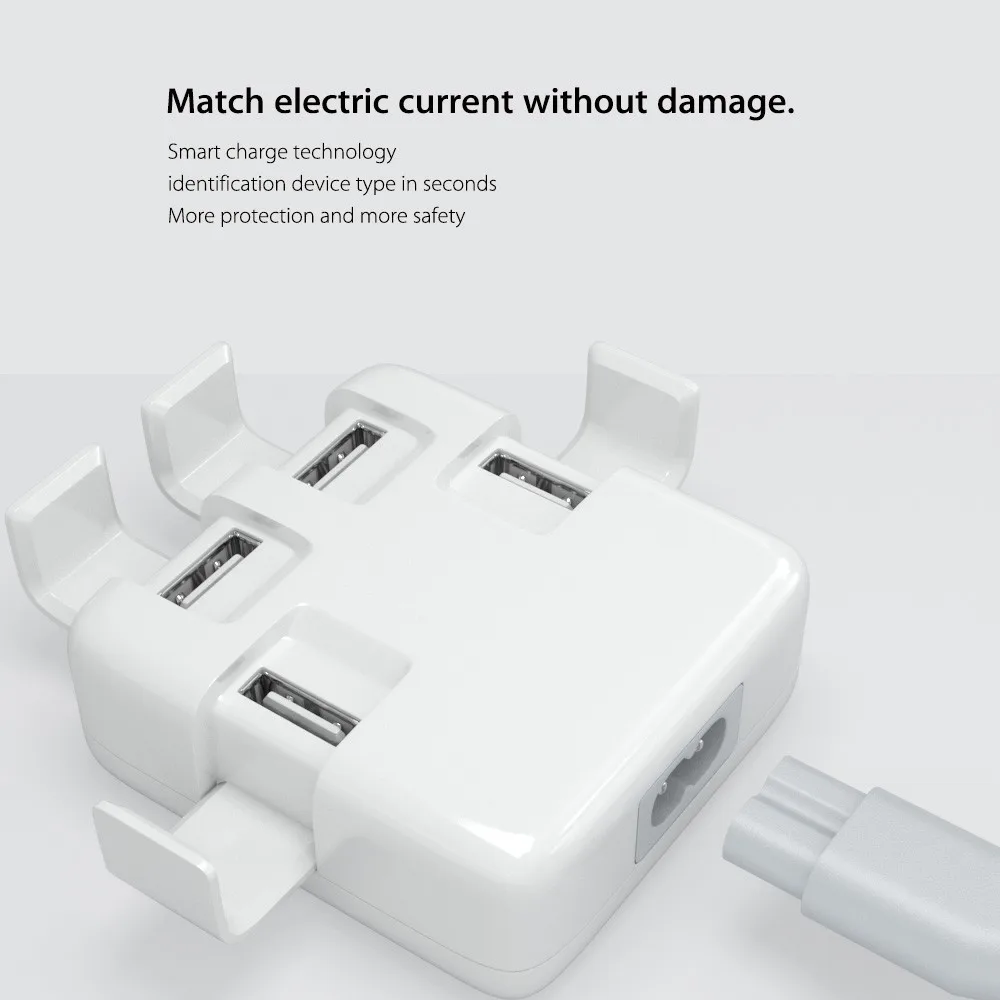 4A Mini 4 порта USB док-станция зарядное устройство адаптер для apple iPhone X 8 7 6 6s plus se 5 5S 4S