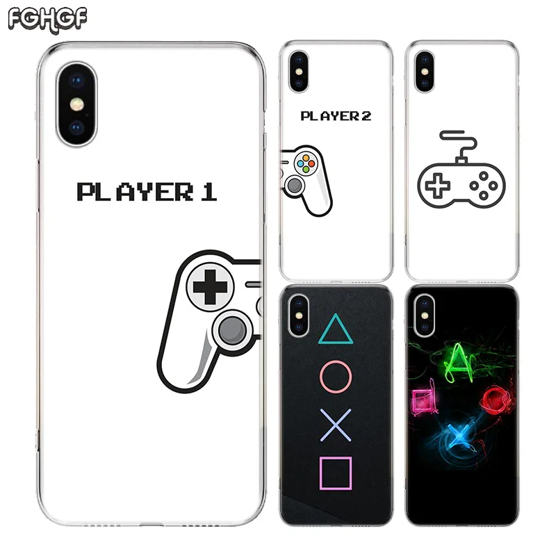 Силиконовый чехол для телефона с игровым контроллером Apple iPhone 6 6S 7 8 Plus X 10 XS MAX XR 5 5S