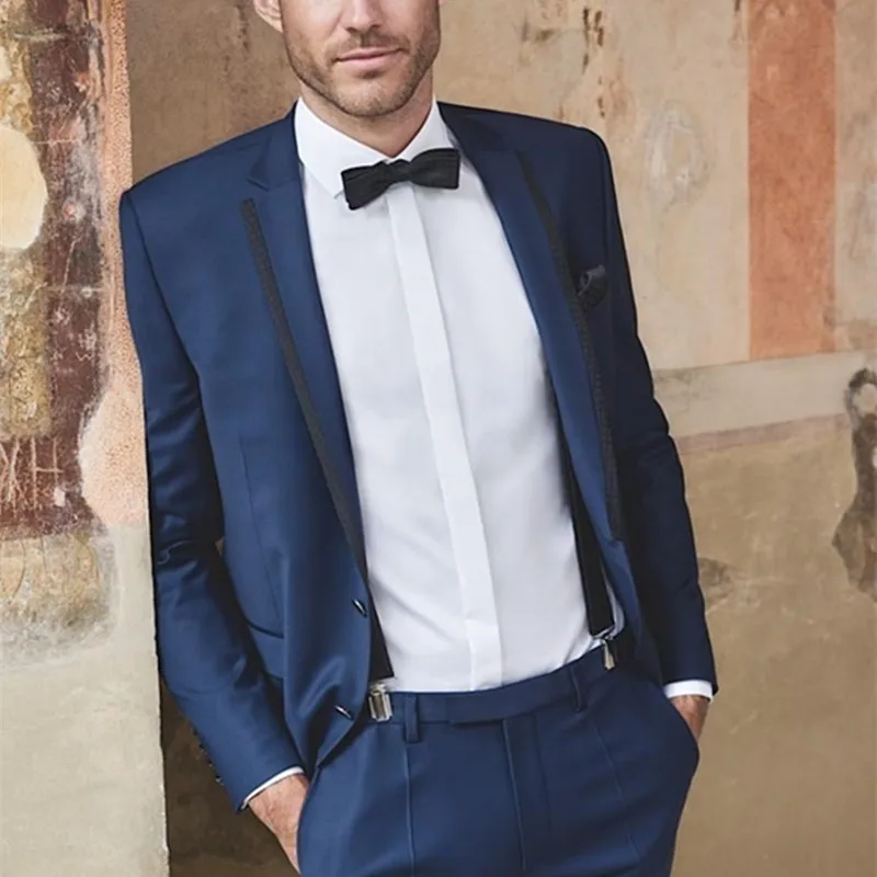 

Новейший дизайн, темно-синие мужские костюмы, смокинги для жениха, жениха, мужские костюмы для свадьбы, вечеринки, ужина, Лучший мужской костюм, Блейзер, костюм (пиджак + брюки + галстук)
