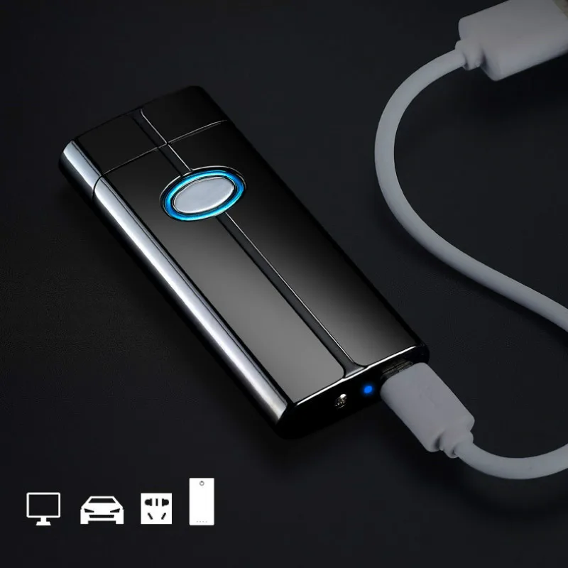 Креативная двухдуговая зажигалка плазменная электрическая USB Зажигалка для