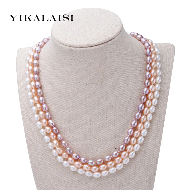 Женское ожерелье из серебра 2017 пробы с жемчугом 6 7 мм|necklace best|necklace fashionnecklaces for women |