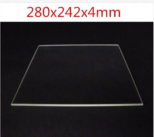 Funssor 100% пластина из силикатного стекла 280x242x4 мм толщина 4 для DIY Flyingbear P905X 3D