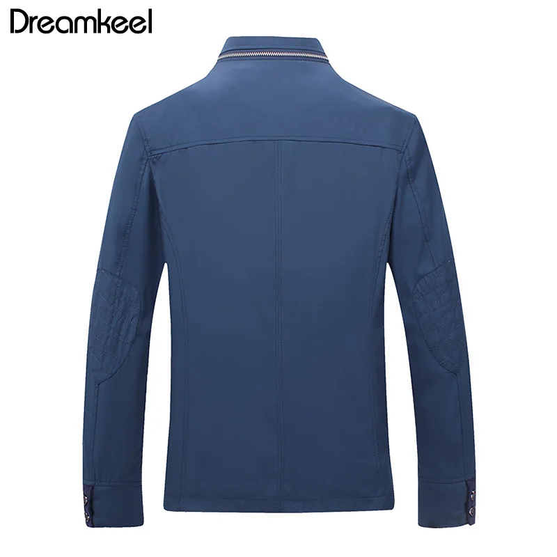 New Autumn Bomber Men's Jacket Male Overcoat Casual Solid Men Slim Fit Stand Collar Zipper Trench Coat 4XL Y1 | Мужская одежда