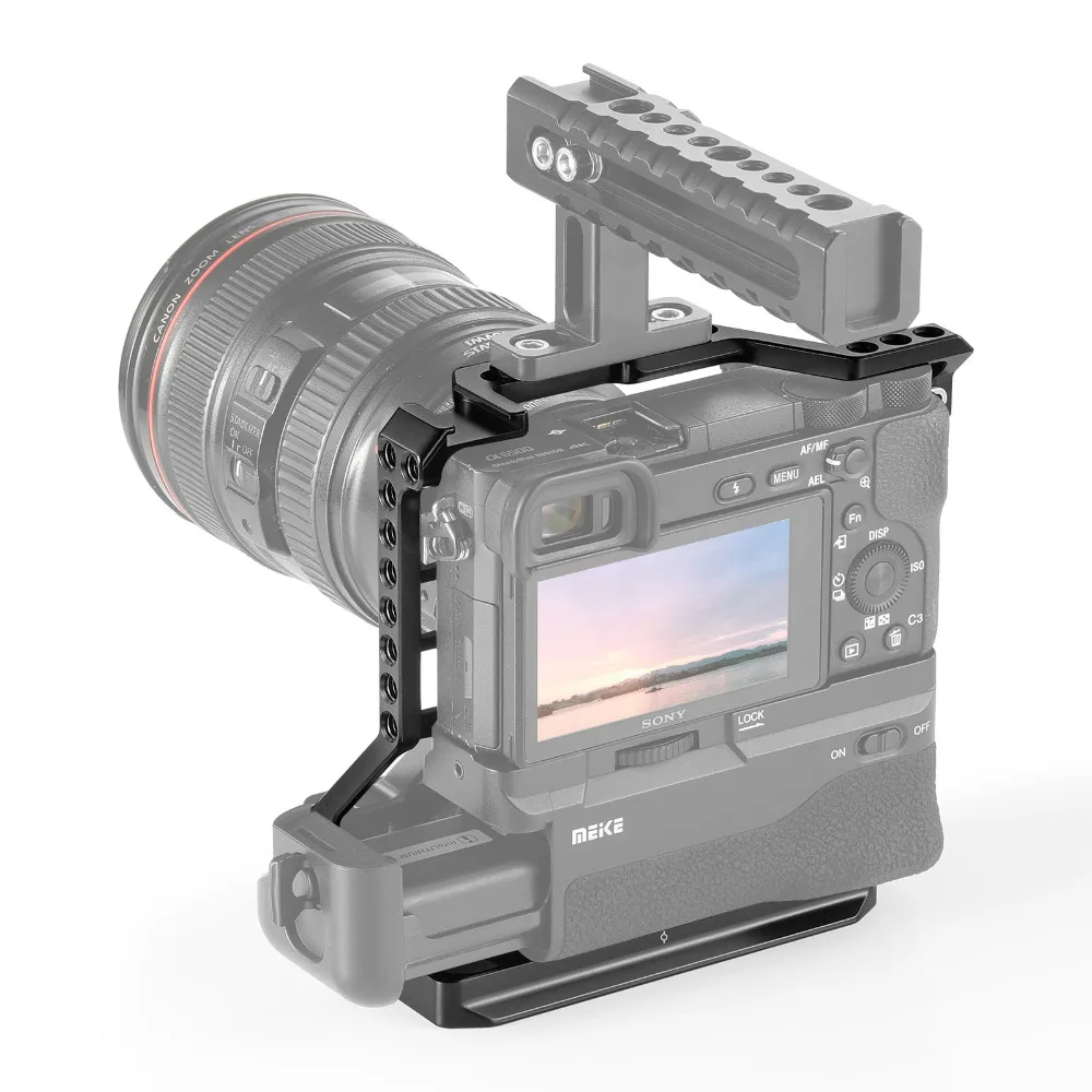 

SmallRig A6400 Cage DSLR Camera Cage for Sony A6000/A6300/A6400/A6500 with Meike MK-A6300/A6500 Battery Grip 2268