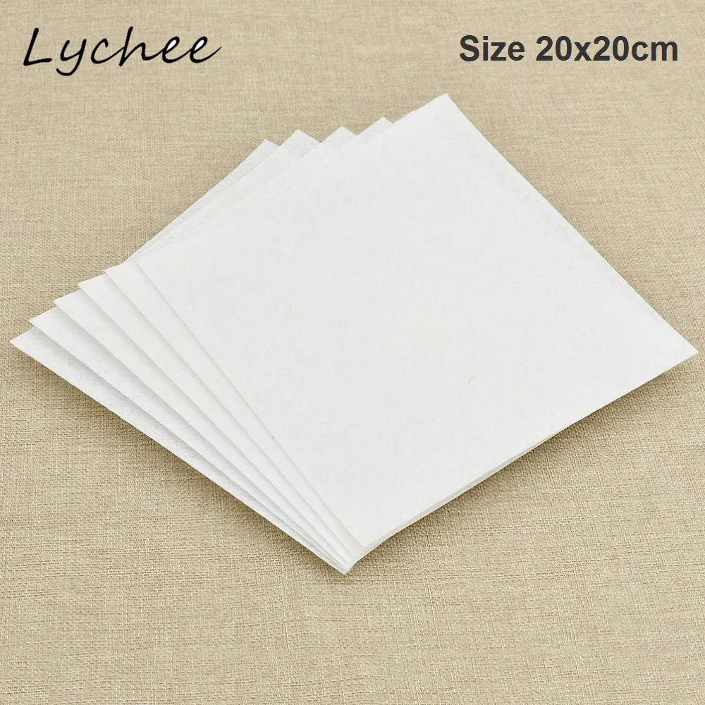 Lychee 6 шт 20*20 см Черно-белый нетканый фетровый материал сделай сам поделки ручной