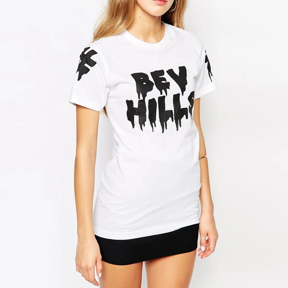 MAKEUCHIC 2017 Summer T shirt Women Fashion O Neck Letter Print Boyfriend Wind Shirts Female Short Sleeve Basic Casual Tees|casual tee|fashion