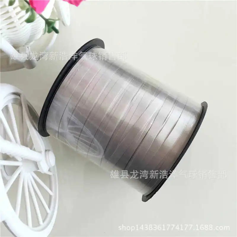 Silver 1 х воздушные шары лента фольга атласная завивка DIY Для Свадебные украшения для дня рождения ленты 250 ярдов праздничные вечерние поставки - Цвет: Silver