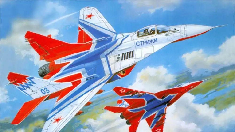 Искусство MiG 29 a советский mig самолет российский домашний декор холст плакат|canvas