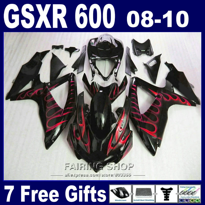 Новый популярный комплект обтекателей для мотоцикла suzuki инъекция gsxr 600 750 08 10
