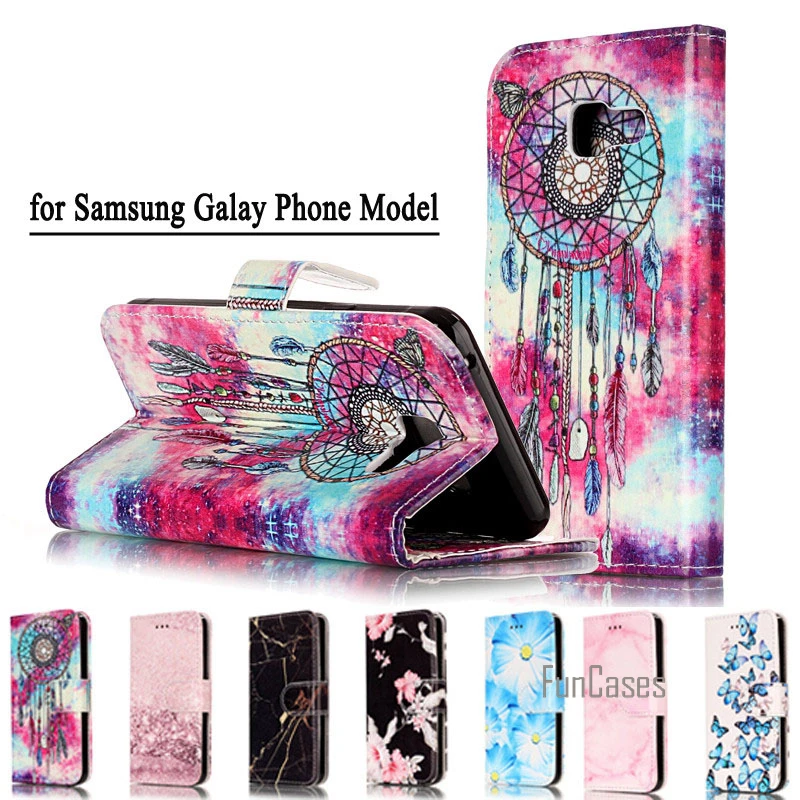 Модные Мрамор из искусственной кожи флип чехол для телефона для samsung Galaxy A3 A5 J3 J5 J7 принципиально чехол на заднюю часть, Роскошный кошелек Coque/Чехол