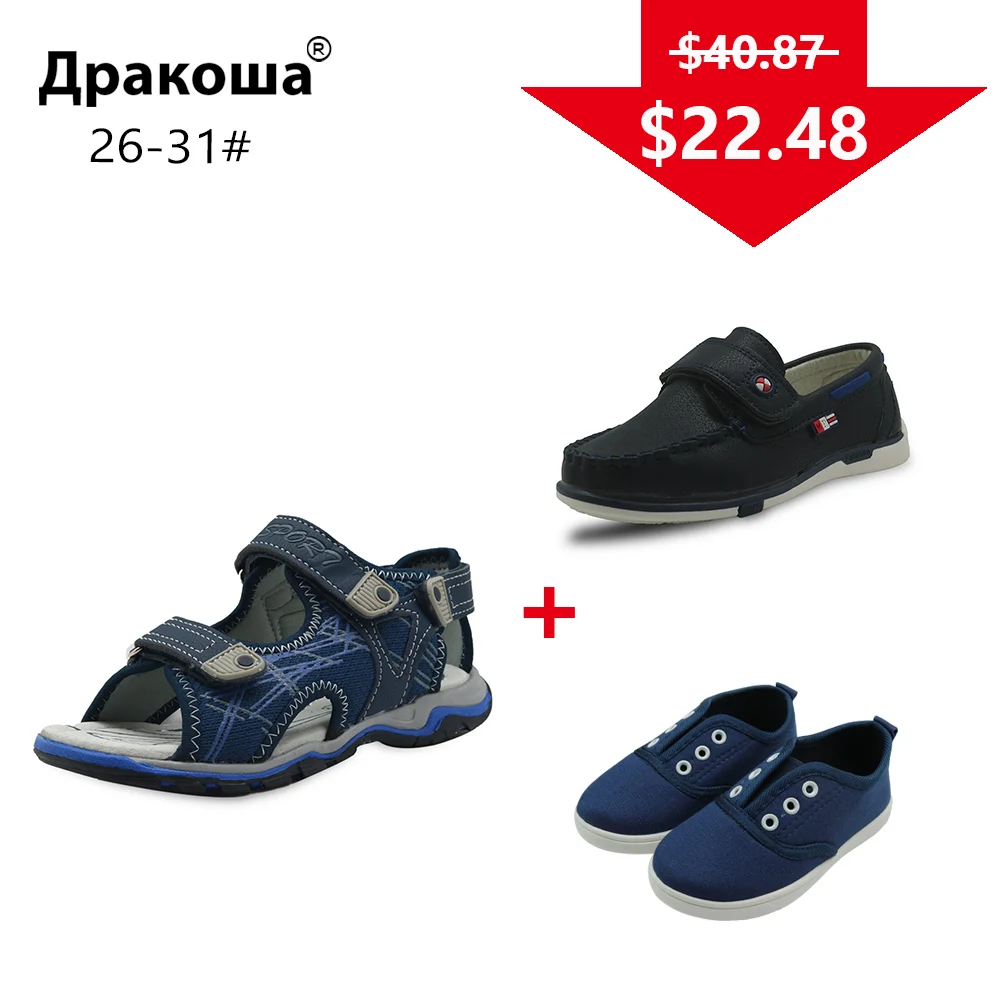 

APAKOWA 3 Pairs Boys Summer Sandals Spring Autumn Boys Casual Shoes Sneakers Color Randomly Sent for One Package EU SIZE 26-31