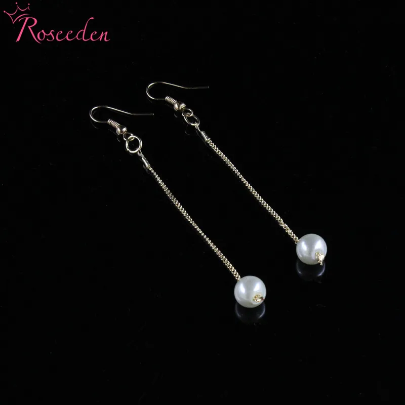 Комплект из 3 предметов: милое жемчужное ожерелье браслет серьги милый золотой