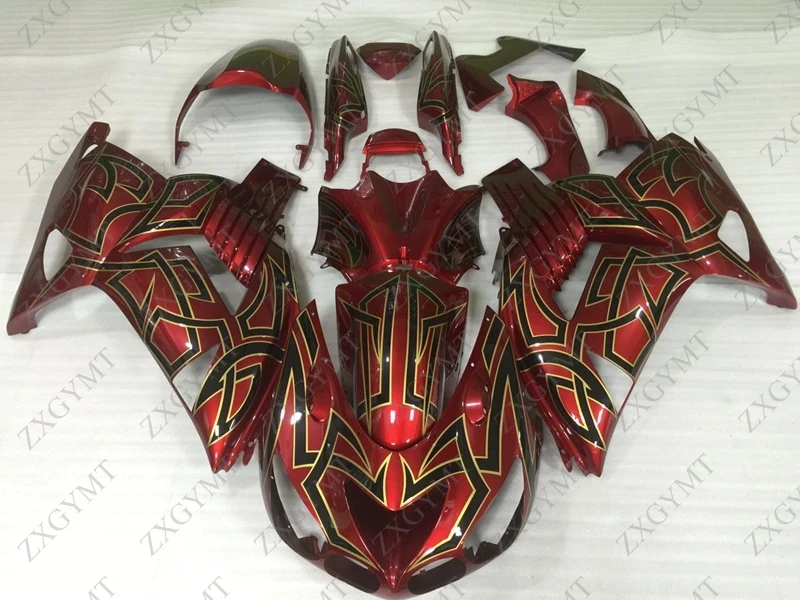 Motorcycle Fairing Zx14 Zx-14r 2006 - 2011 Red Black Plastic Fairings Body Kits ZZR 1400 10 11 | Автомобили и мотоциклы