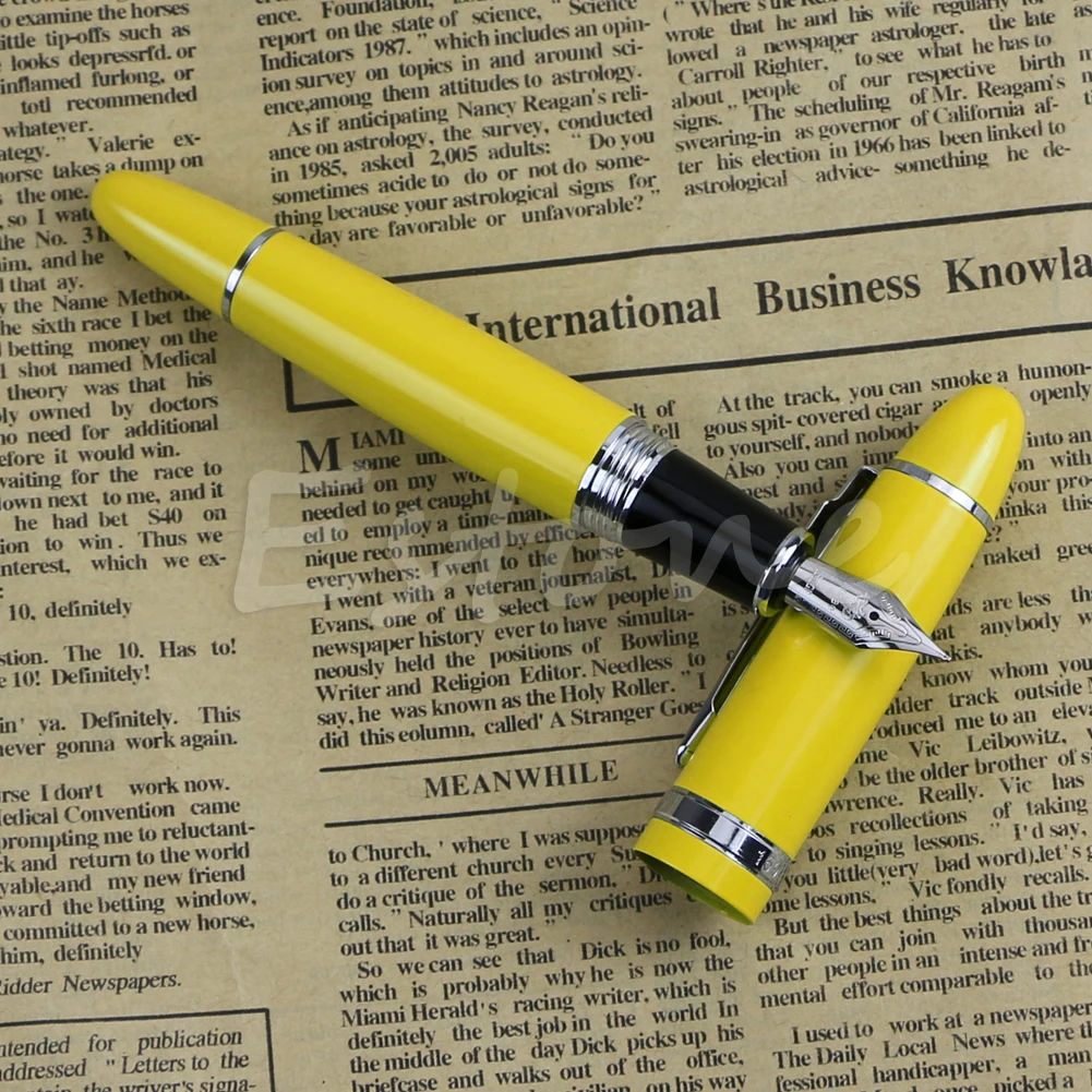 Горячая Deluxe Сталь Jinhao 159 синий и серебристой отделкой Средний Перо Гладкая Ручка перьевая красочные pens24#20