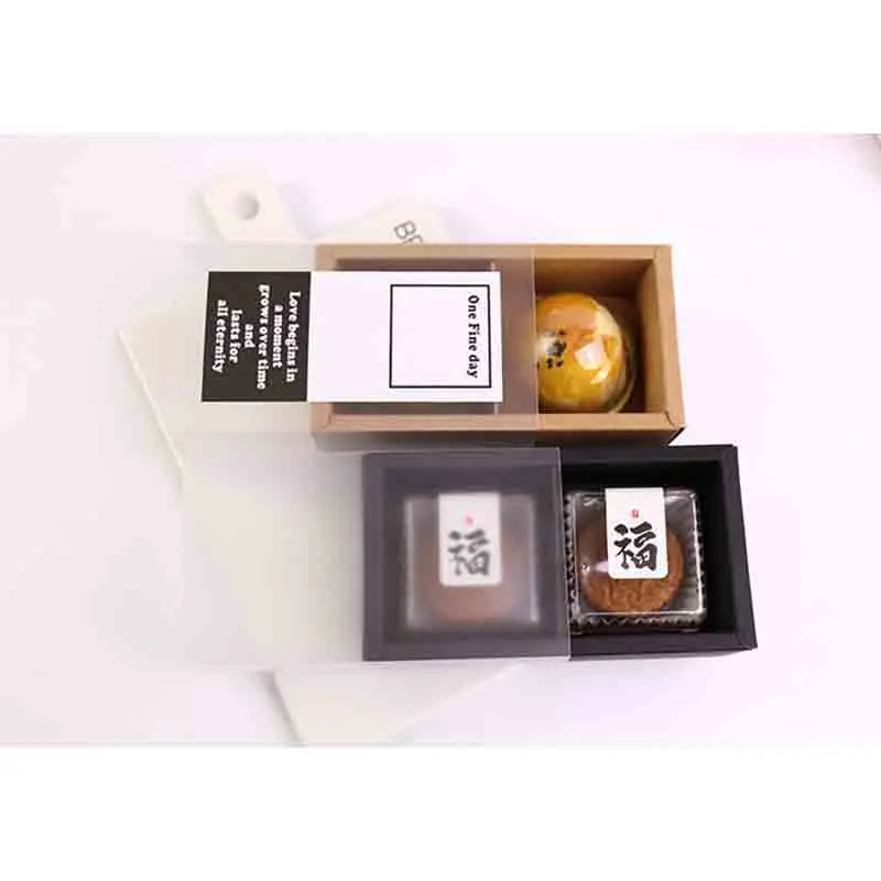 2 шт Матовый кекс коробки небольшой подарок печенье конфеты Коробки с базовыми