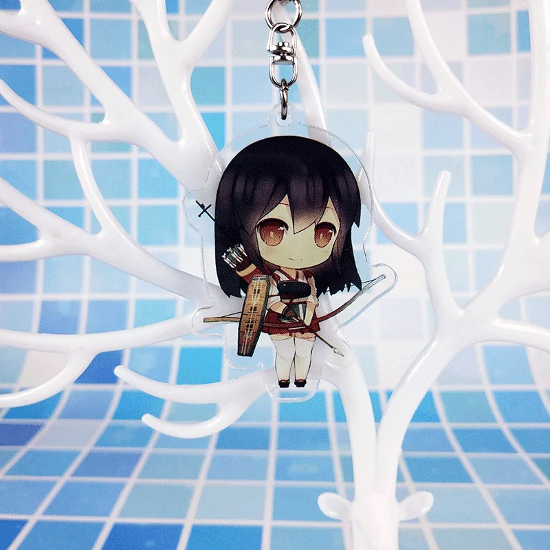 Kantai Коллекция Hibiki Yamato брелок для ключей цепочка Kan Colle llaveros para hombre charm bag|Брелоки| |