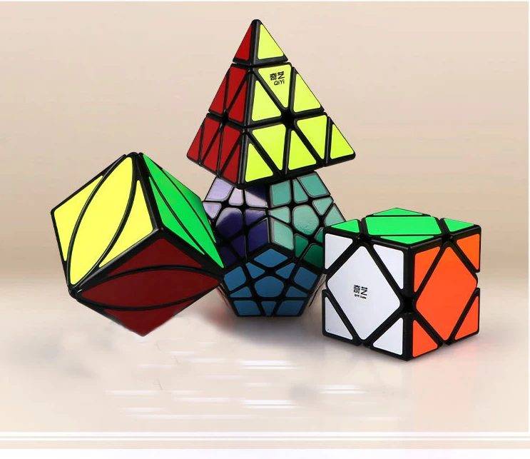 QIYI спидкуб Megaminx Пирамида головоломка Ivy Cube Волшебная головоломка с быстрым кубом набор профессиональные обучающие игрушки для детей Подарки для детей