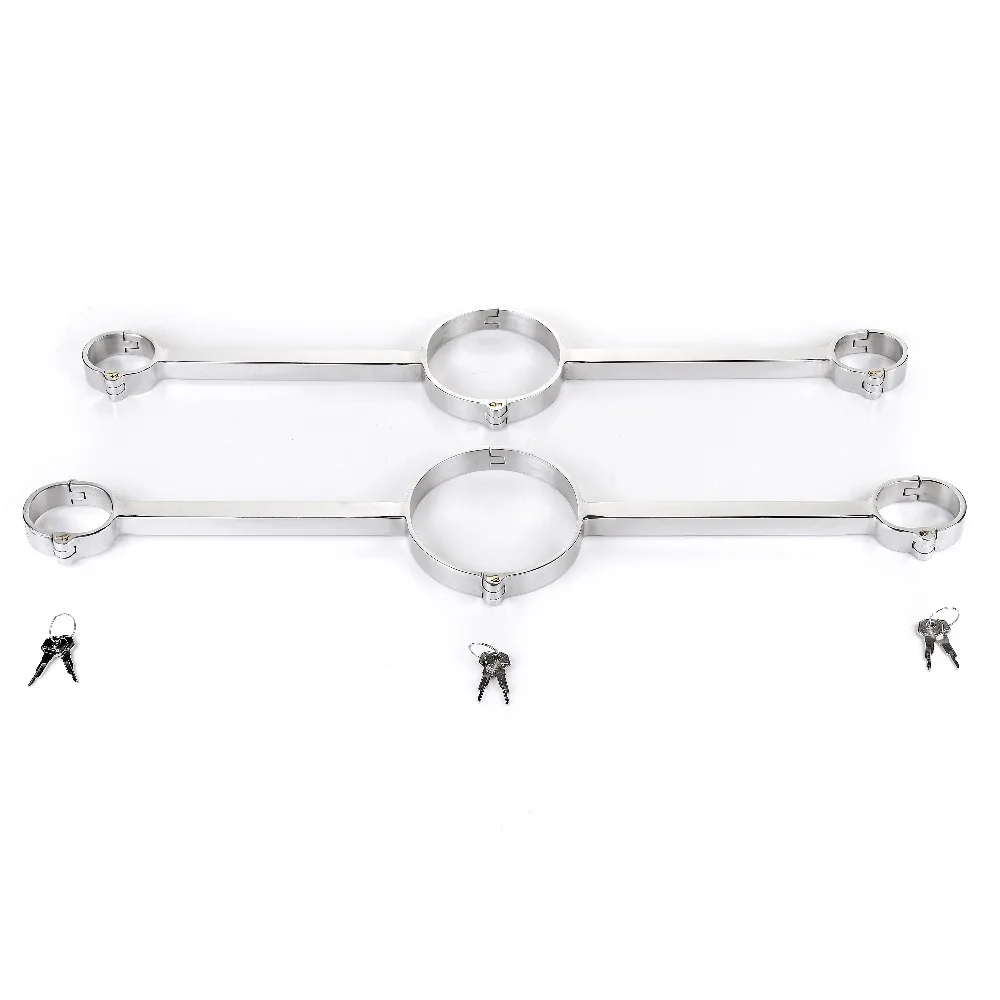 Новинка БДСМ бандаж Металлические наручники для секса с рабочим воротником