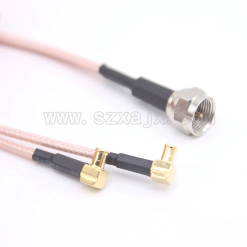 

F male to 2 X MCX Male Connector Splitter Combiner Y type Cable Pigtail RG316 20CM for 3G/4G modem antenna cable