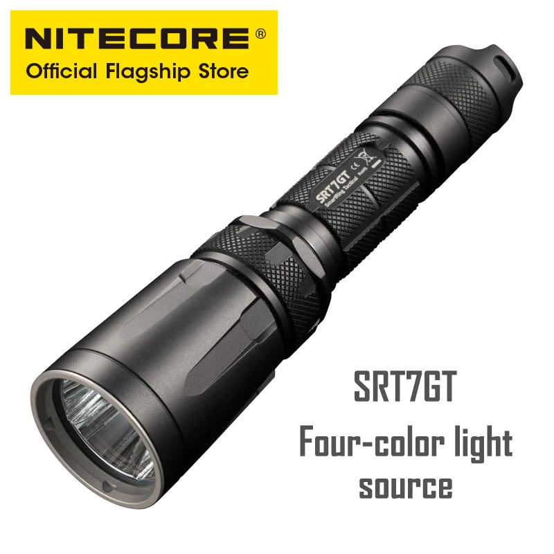 Nitecore SRT7GT контрольное кольцо сильный светильник Тактический литиевый аккумулятор вспышка светильник наружный светодиодный Ультра-яркий
