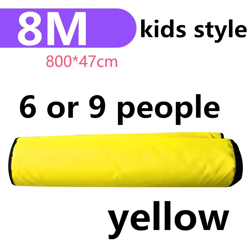 8M yellow Happymaty напольный подвижный коврик для командной работы, спортивных тренировок, групповых игр, игрушки для детей и взрослых, веселые игры, игрушки для бега - Цвет: 8M yellow