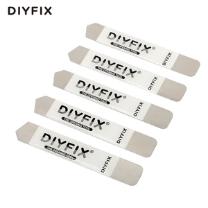 DIYFIX 5 шт. лезвие из нержавеющей стали, мягкий тонкий экран для телефона и планшета, инструменты для открытия батареи для iPhone, iPad, Samsung, открывалка