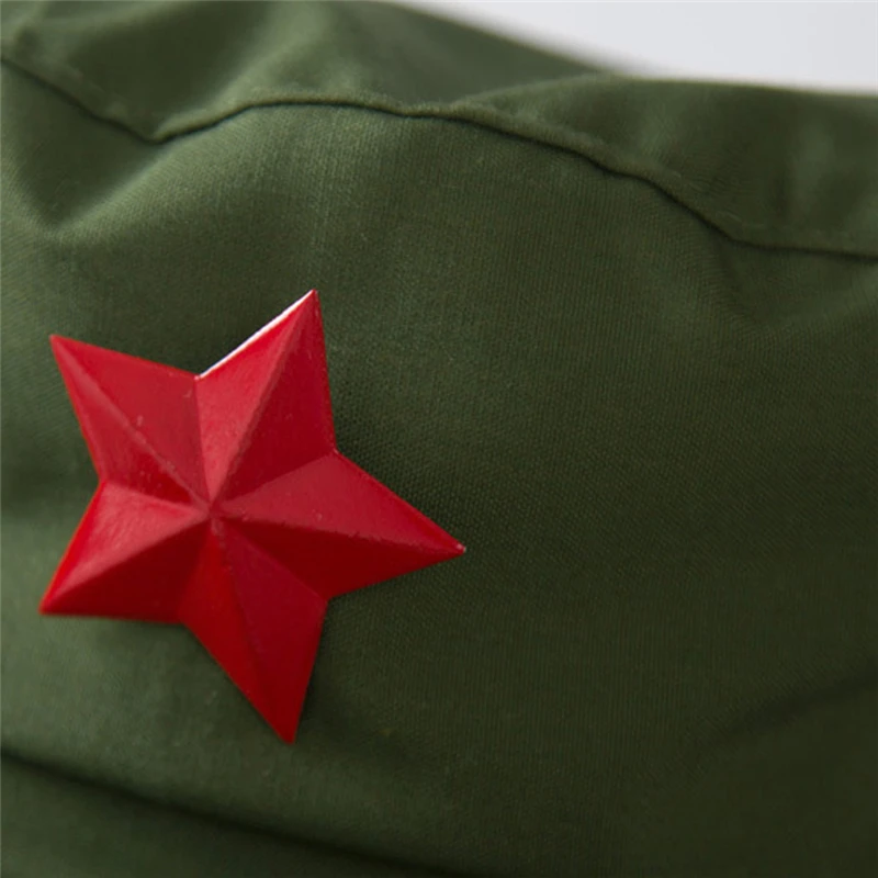Китайская Красная армейская шляпа военная шапка для солдат аксессуары костюма