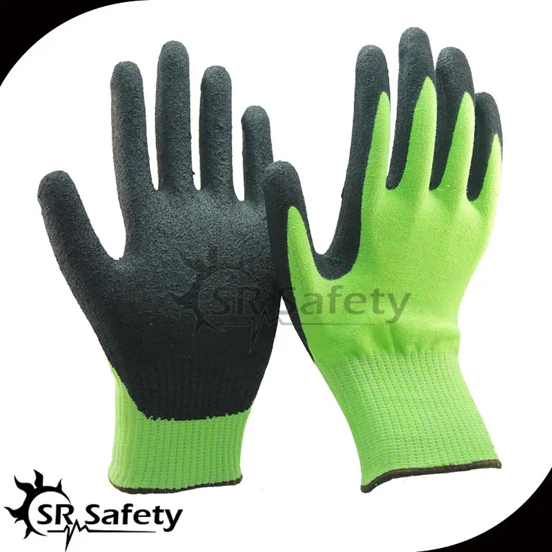 

SRSafety 6 Pairs Of CE Standard CUT level 5 cut resistant gloves,sandy finish