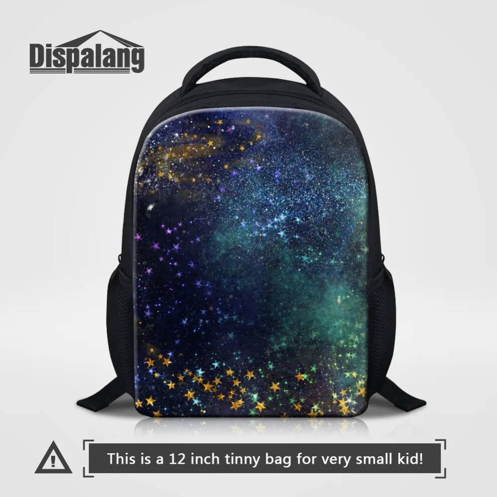 

12 Inch Kids Backpack For Little Girls Boys Universe Space Kindergarten Bagpack Toddler Mochila Escolar Children School Bookbags