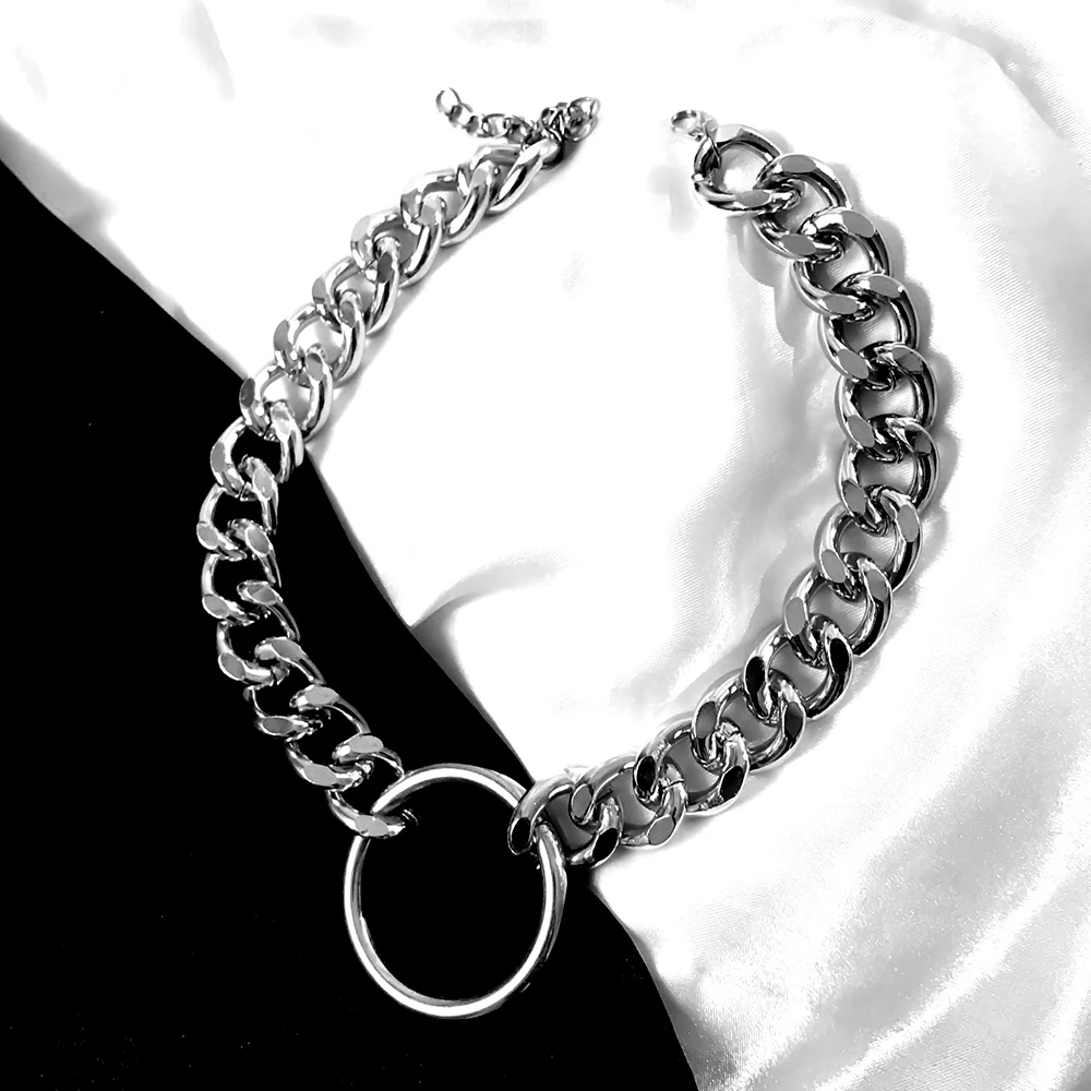 SOHOT Big Hyperbole Women Wide Chokers Necklaces Charming Gold Silver Color Party Jewelry Circle Lady Birthday Bjoux Gift | Украшения и