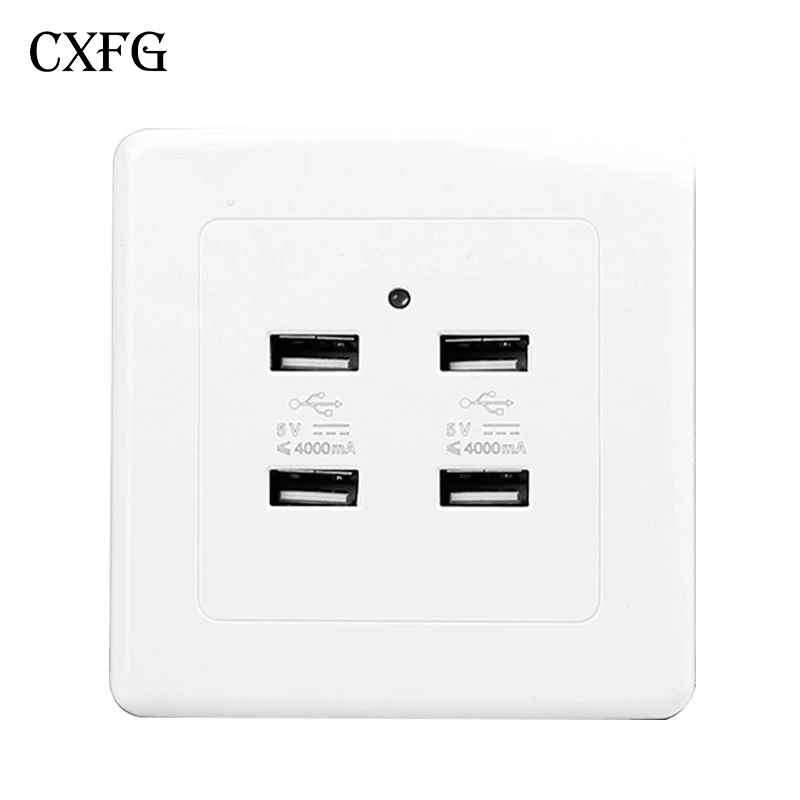 Cxfg 2.1A 5 v dc 36 v/220 V с двумя USB портами стены поп розетка домашний настенный