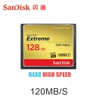 Карта памяти Sandisk, экстремально компактная, 32 ГБ, 64 ГБ, 128 ГБ, до 120, скорость чтения МБс., видео 4K и Full HD