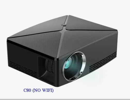 c80 Компактный смарт-проектор c80/C80 UP, 1280x720 Разрешение Android bluetooth-проектор, портативный HD HDMI видео проектор для домашнего кинотеатра - Цвет: c80