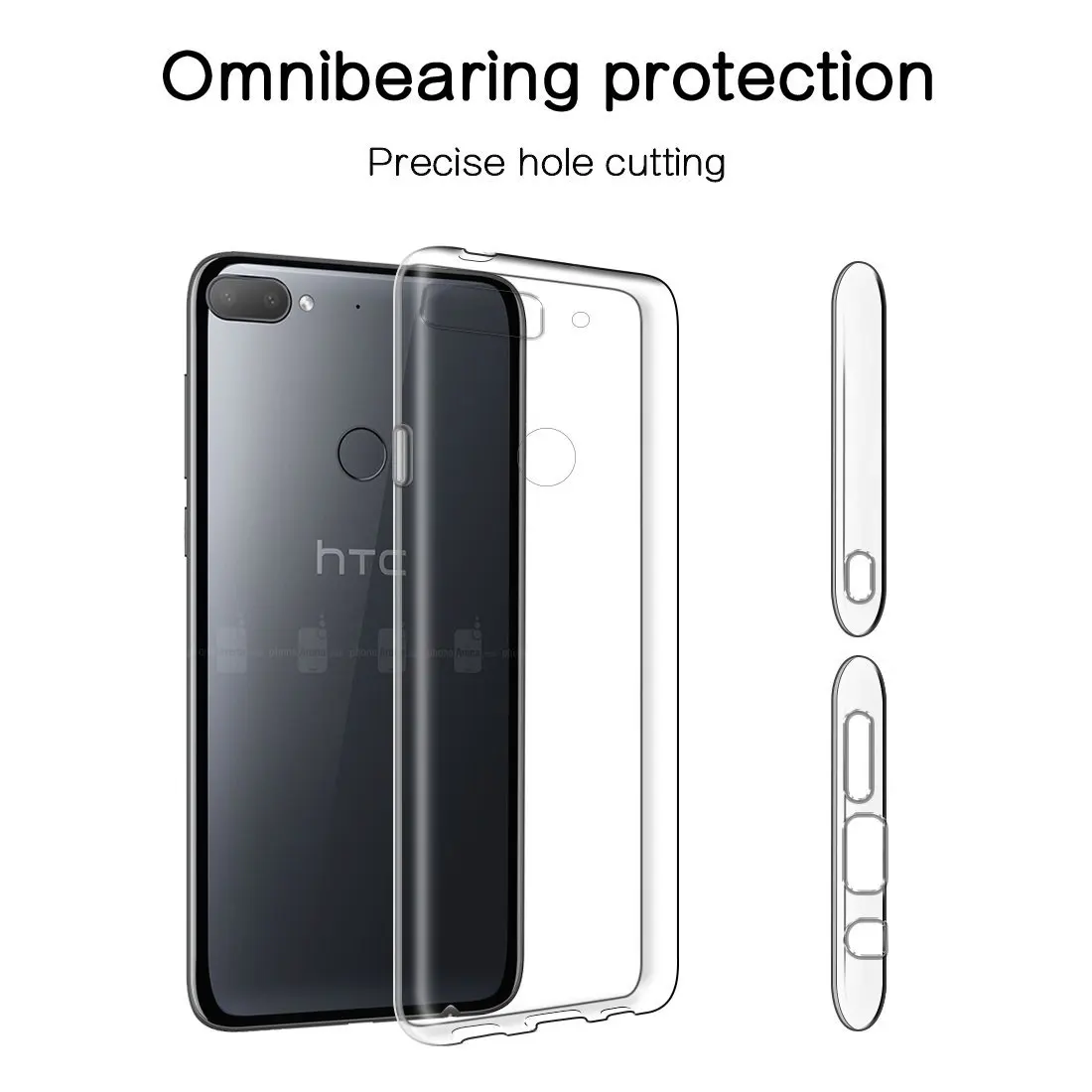 TELEYAGO For HTC Desire 12/ 12 Plus Case Slim Clear Transparent Nature Soft TPU Silicon Cover Cell Mobile Phone Protective Shell |