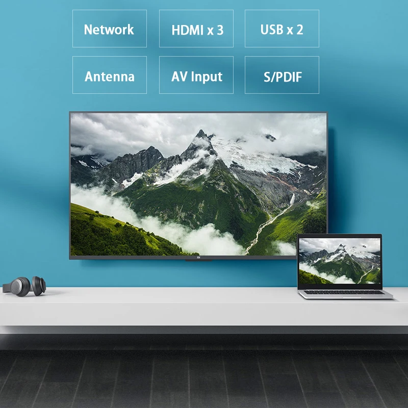 Xiaomi Smart 4A 55 дюймов 3840*2160 FHD Full 4K HD экран ТВ комплект HDMI wifi ультратонкий 2 Гб ОЗУ 8 Гб ПЗУ игровой дисплей Dolby