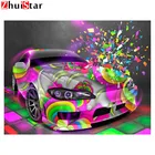 Полноформатная алмазная живопись, красочная мозаика автомобиля, алмазная вышивка, вышивка стразы, картины для украшения дома XY1