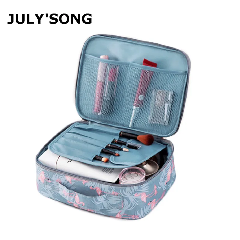 

JULY'S SONG корейский портативный косметический мешок многофункциональный упаковочная сумка-Органайзер черная Водонепроницаемая дорожная сум...